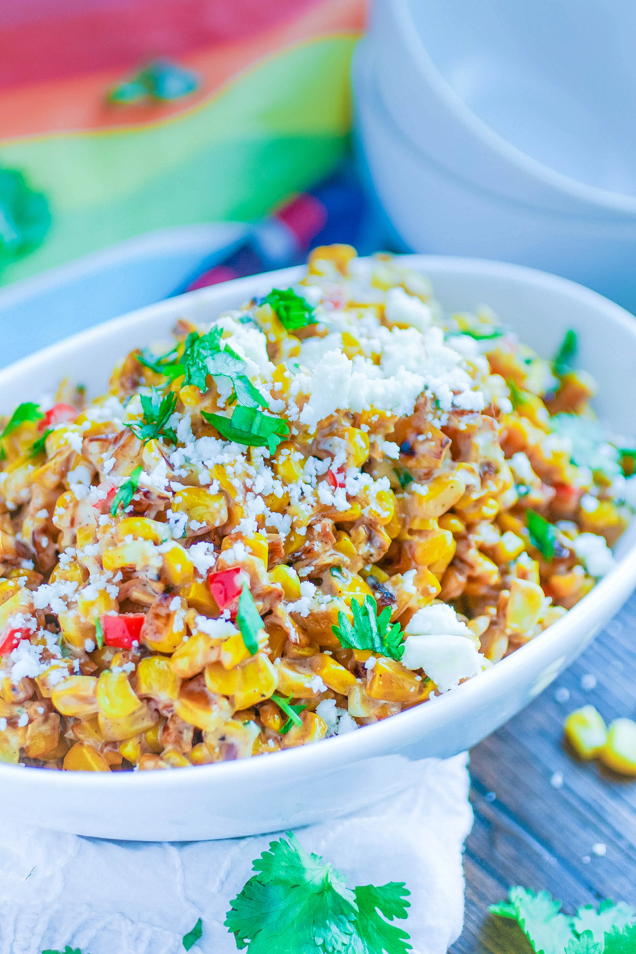Mexican Street Corn Salad is the perfect summer side dish. It's so easy to make, too!