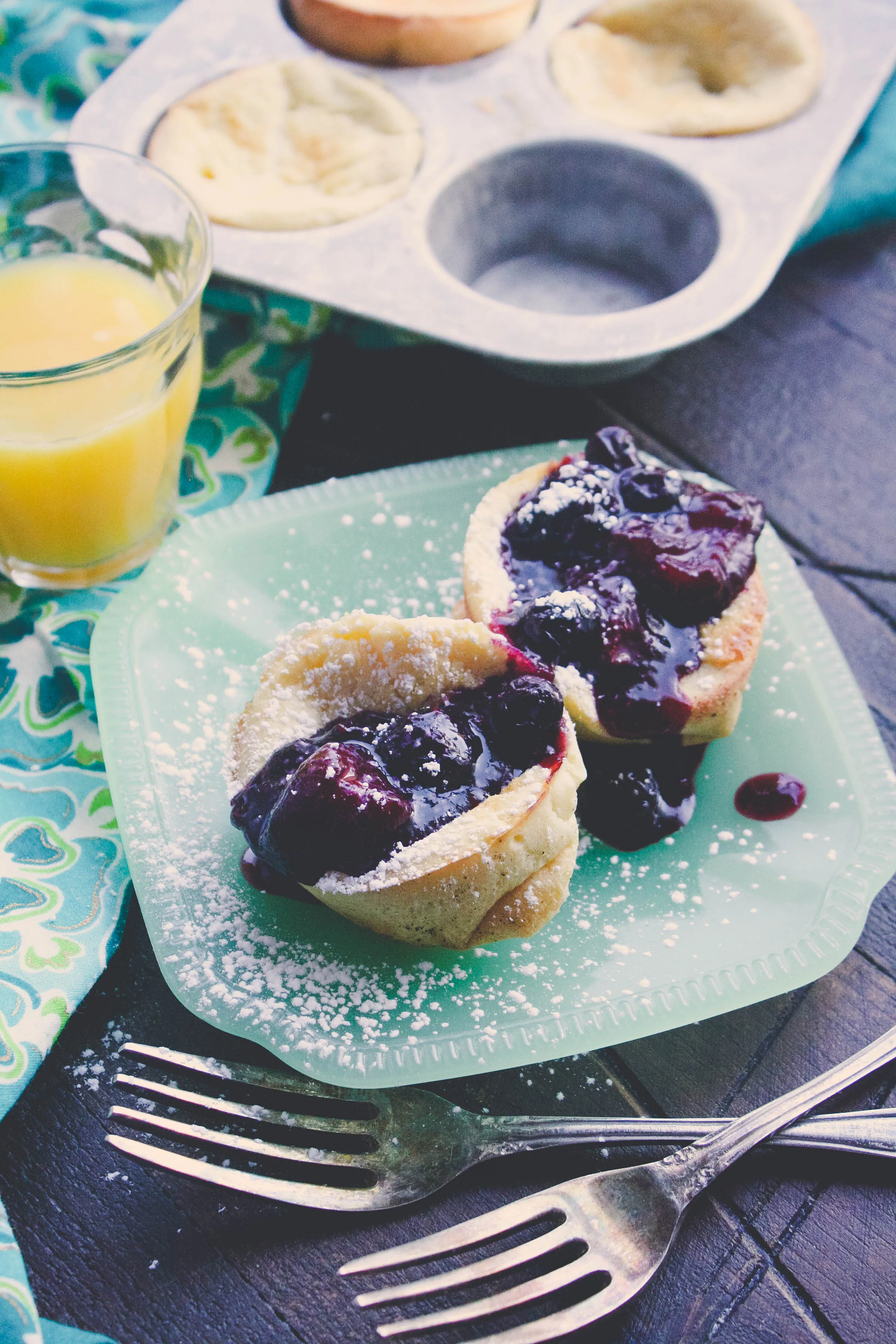 Mini Dutch Baby Pancakes with Berry Compote make a fabulous breakfast option! Mini Dutch Baby Pancakes with Berry Compote are fun and tasty, too, for a perfect breakfast!