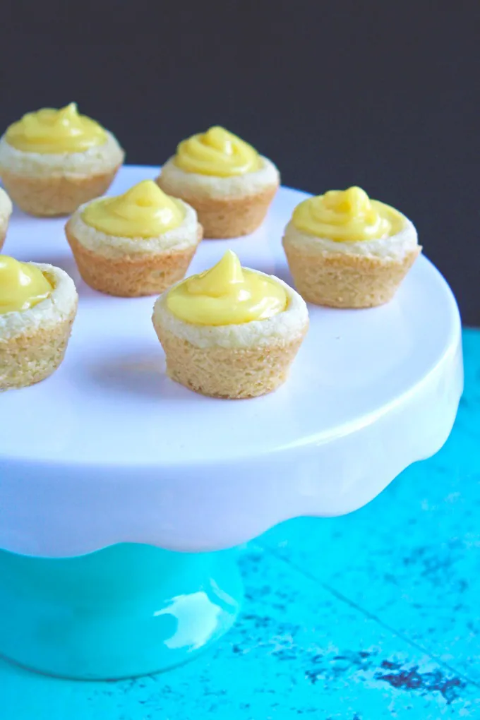 Mini Sugar Cookie Cups with Lemon Curd are quite a bright, lovely treat!