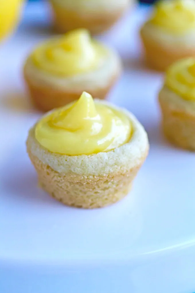 Mini Sugar Cookie Cups with Lemon Curd make a fun, bright dessert for winter.