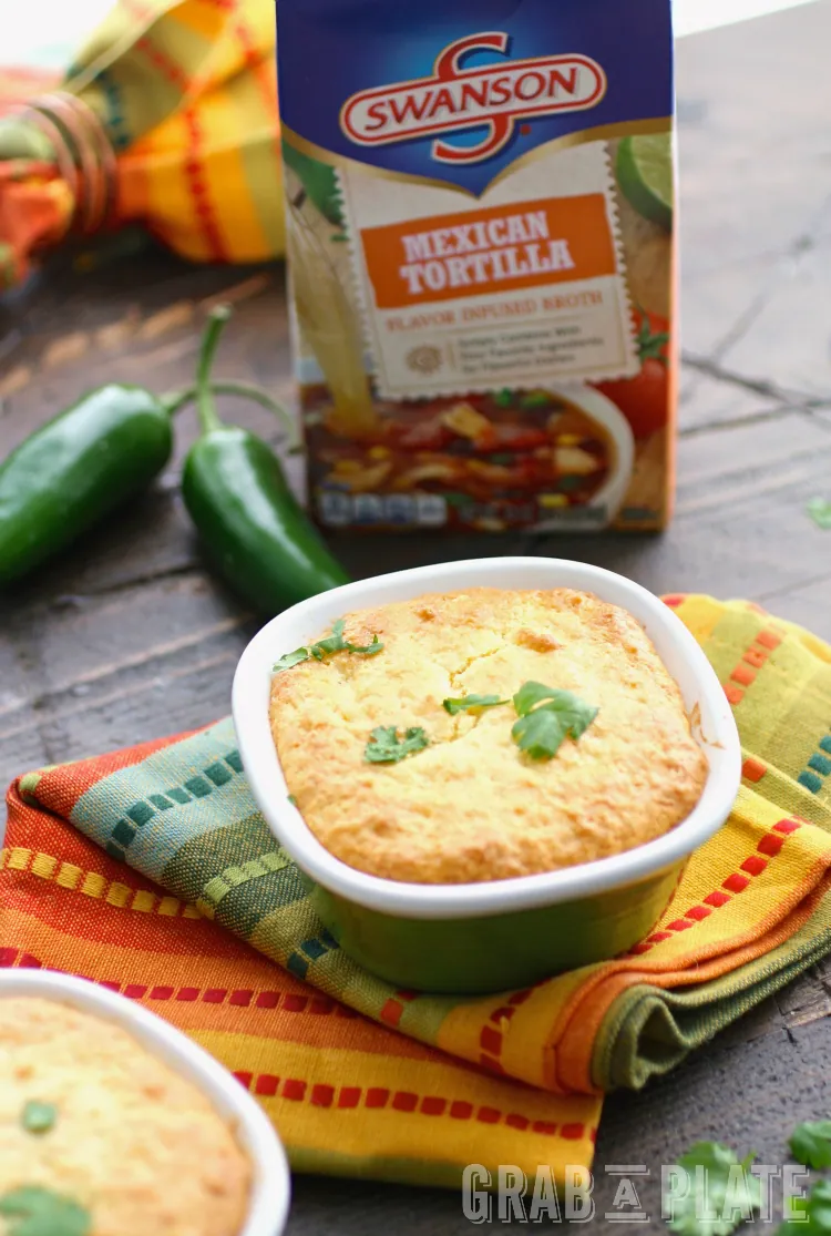 Bring a Mexican flair to your next meal with Mini Turkey Cornbread Pot Pies!