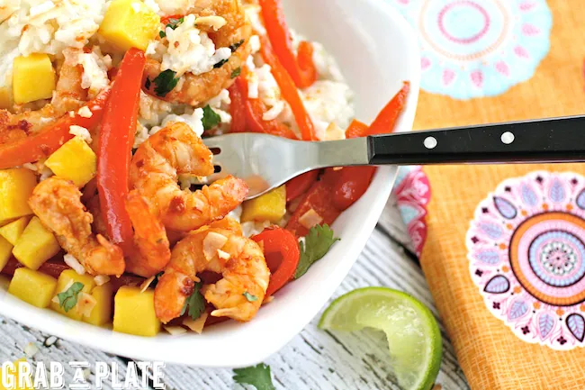 Dig in to Spicy Citrus Shrimp and Coconut Rice Bowls