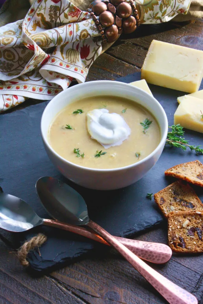 Mushroom and Chestnut Soup is an elegant soup for a special meal.