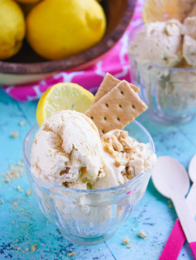 No Churn Lemon Pie Ice Cream is a great dessert for the season. No Churn Lemon Pie Ice Cream combines two treats in one dessert!