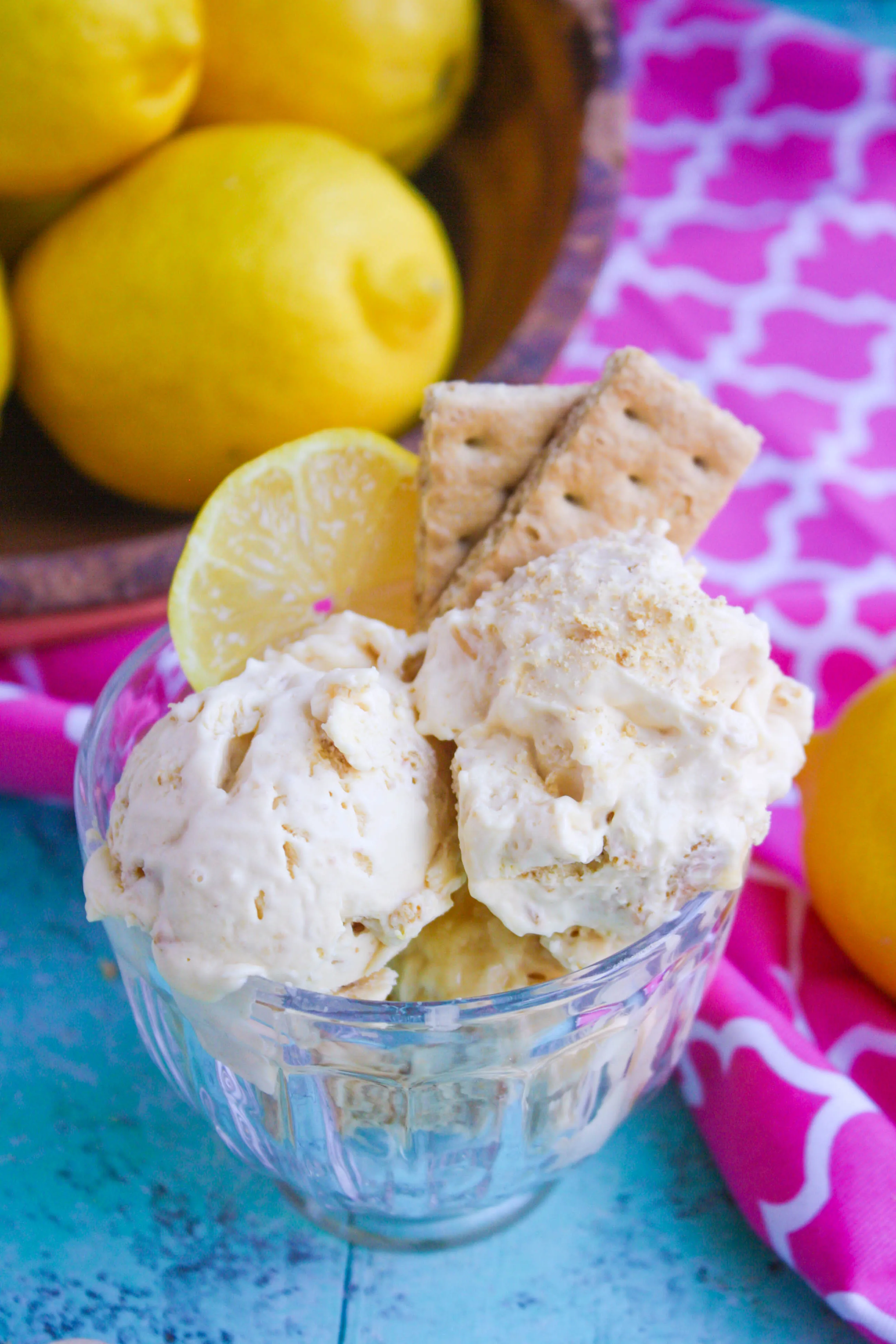 No Churn Lemon Pie Ice Cream makes a fantastic and delicious dessert! No Churn Lemon Pie Ice Cream is a great dessert for the warm weather. 