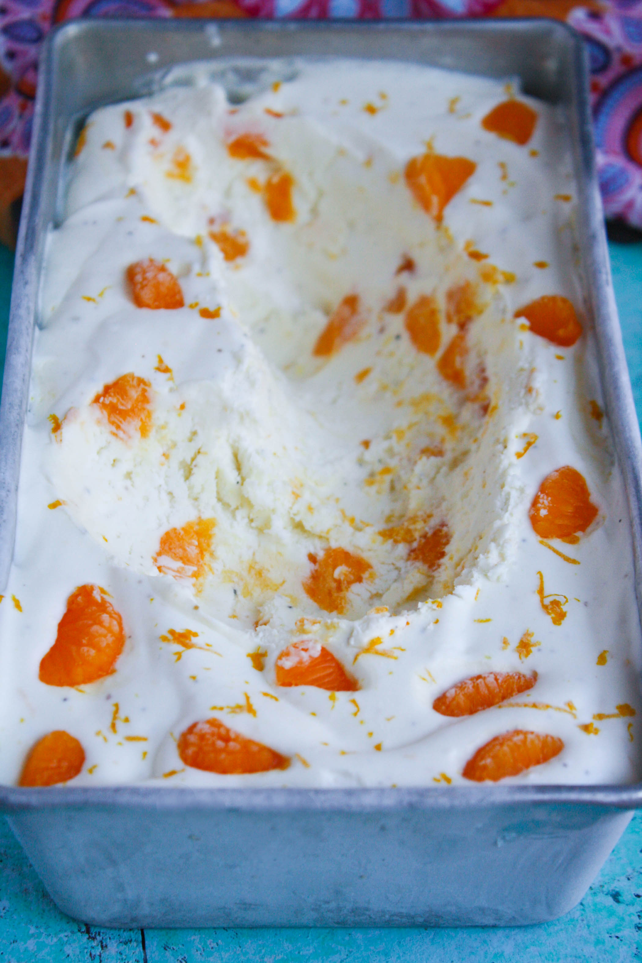 No Churn Orange-Cardamom Ice Cream is a delightful dessert! You'll love this creamy, flavorful, and easy-to-make dessert!