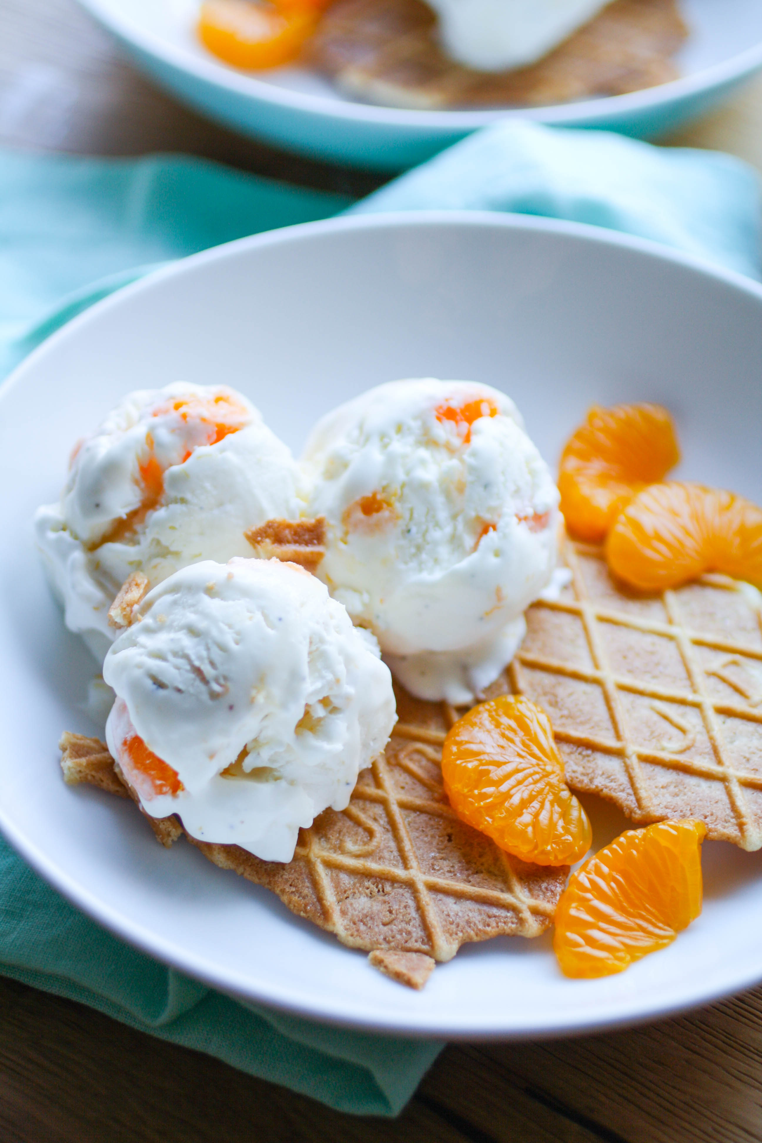 No Churn Orange-Cardamom Ice Cream is a lovely dessert. This treat is so easy to make, and who wouldn't love an ice cream treat like this!