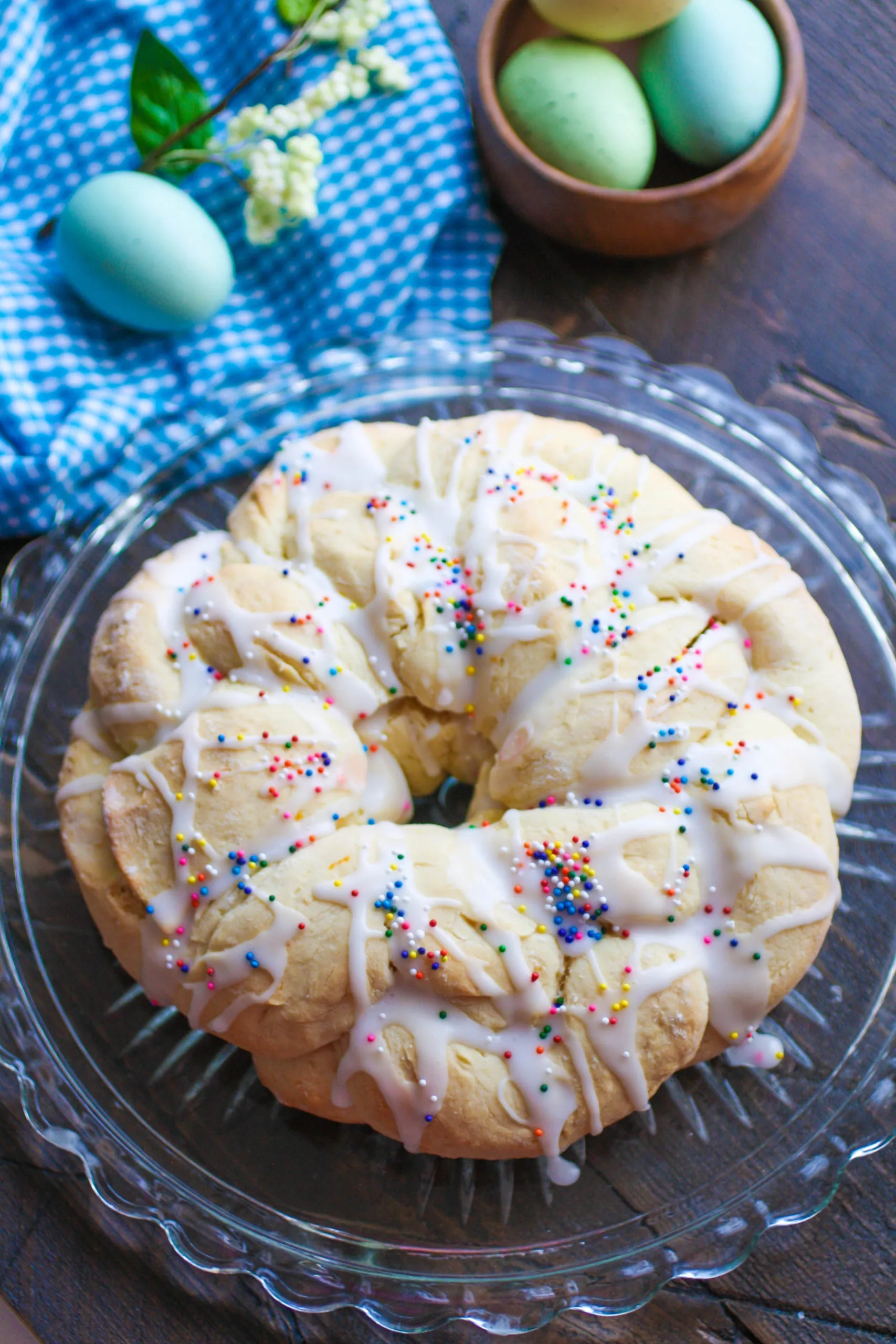 No-Rise Italian Easter Bread is fun and festive for your holiday table.