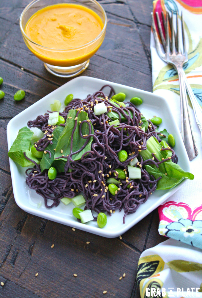 Spend less time on meal prep without sacrificing flavor and heartiness: serve Cold Noodle Salad with Carrot-Ginger Dressing!