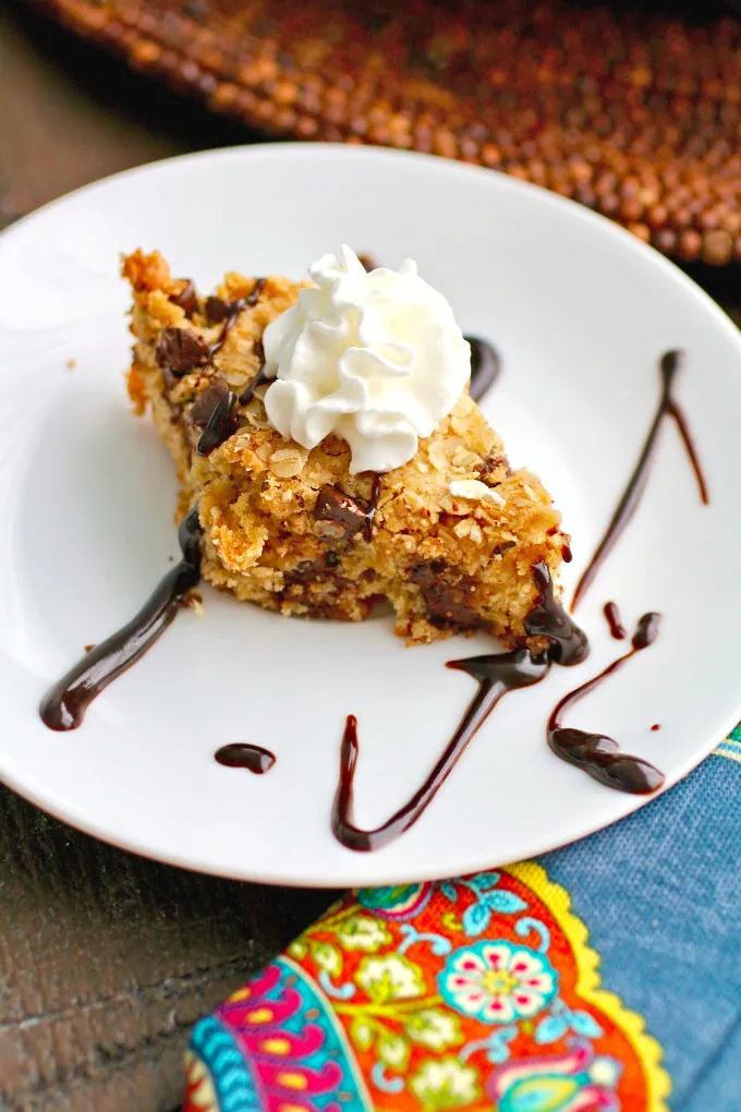 Whether you serve this Oatmeal-Chocolate Chip Skillet Cookie in pieces or straight from the pan with a fork, you'll love it!