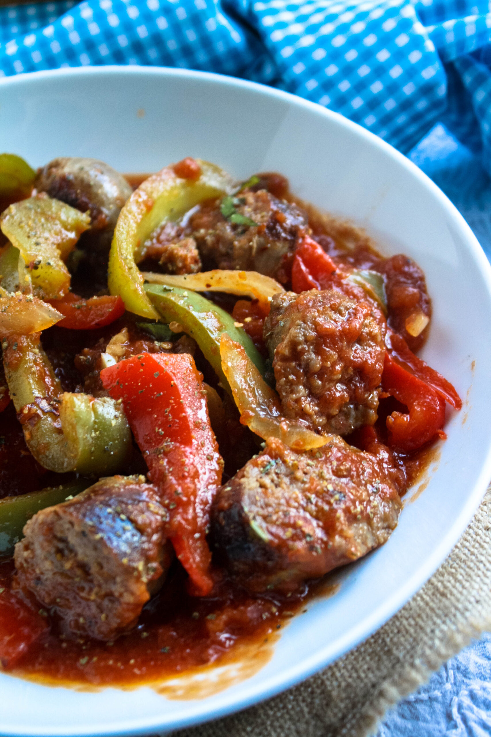 One-Skillet Sausage and Peppers