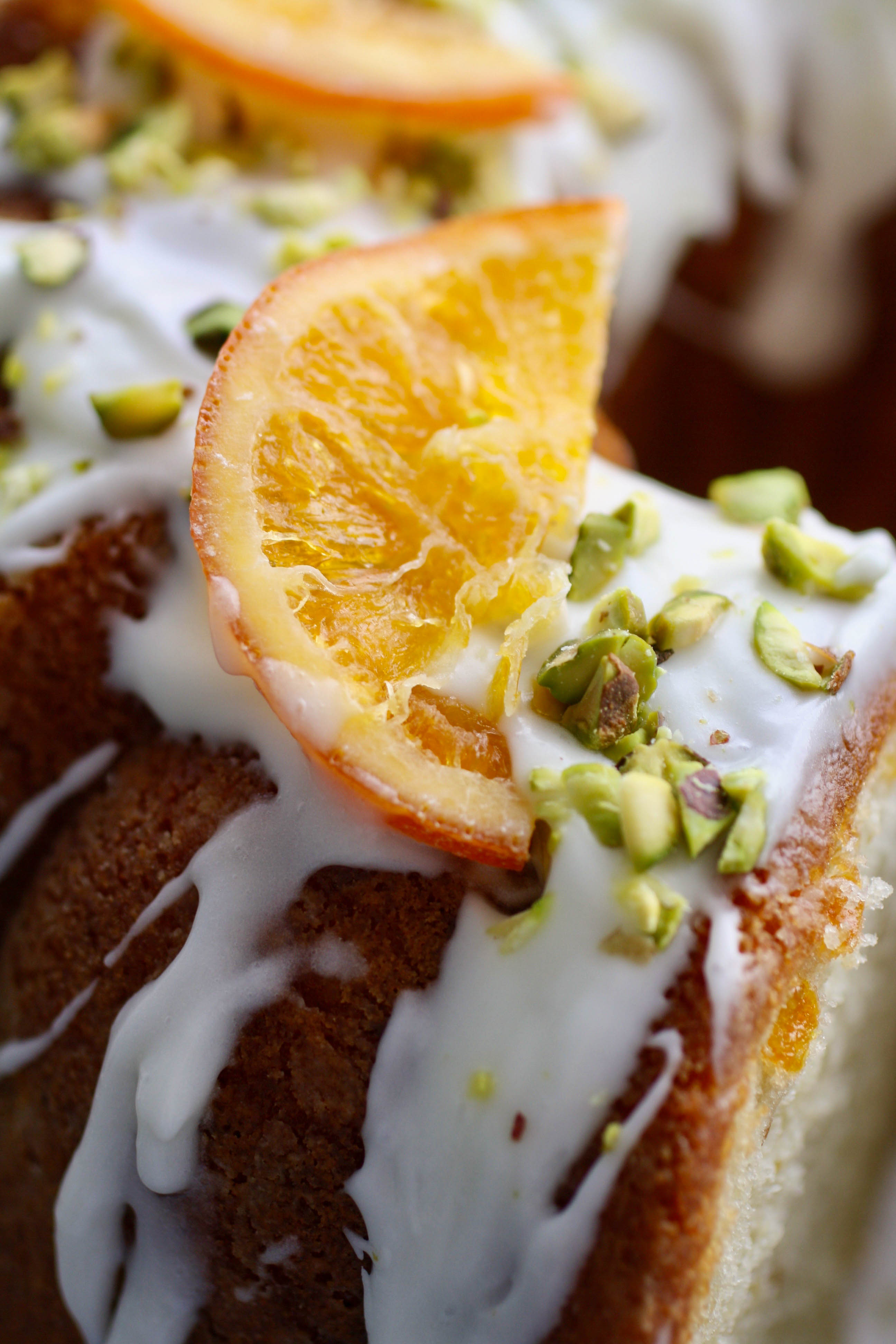 Orange MarmaladePistachio Bundt Cake