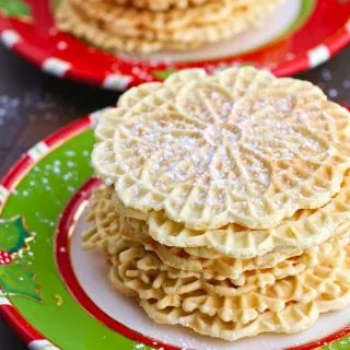 Orange-Amaretto Pizzelle Cookies are a lovely treat for the holidays!