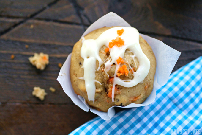 Carrot Cake Muffins with Ginger-Cream Cheese Glaze are filled with goodness and great flavor!