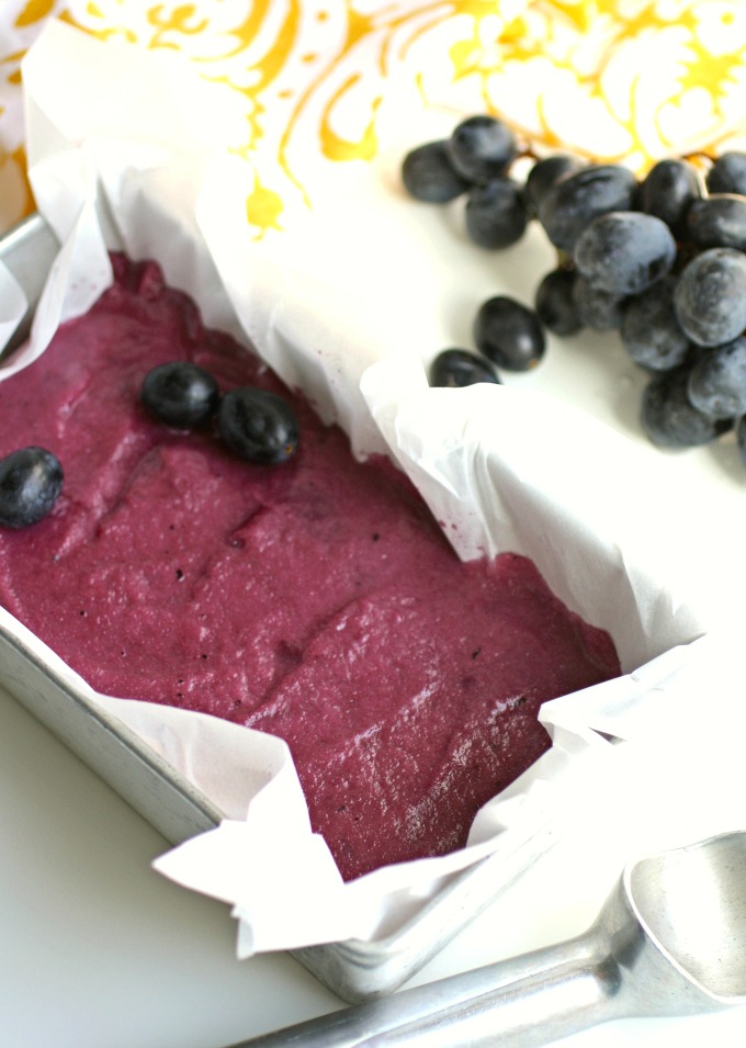 Whip up a batch of Black Grape and Sparkling Wine Sorbet -- it's so easy to make!