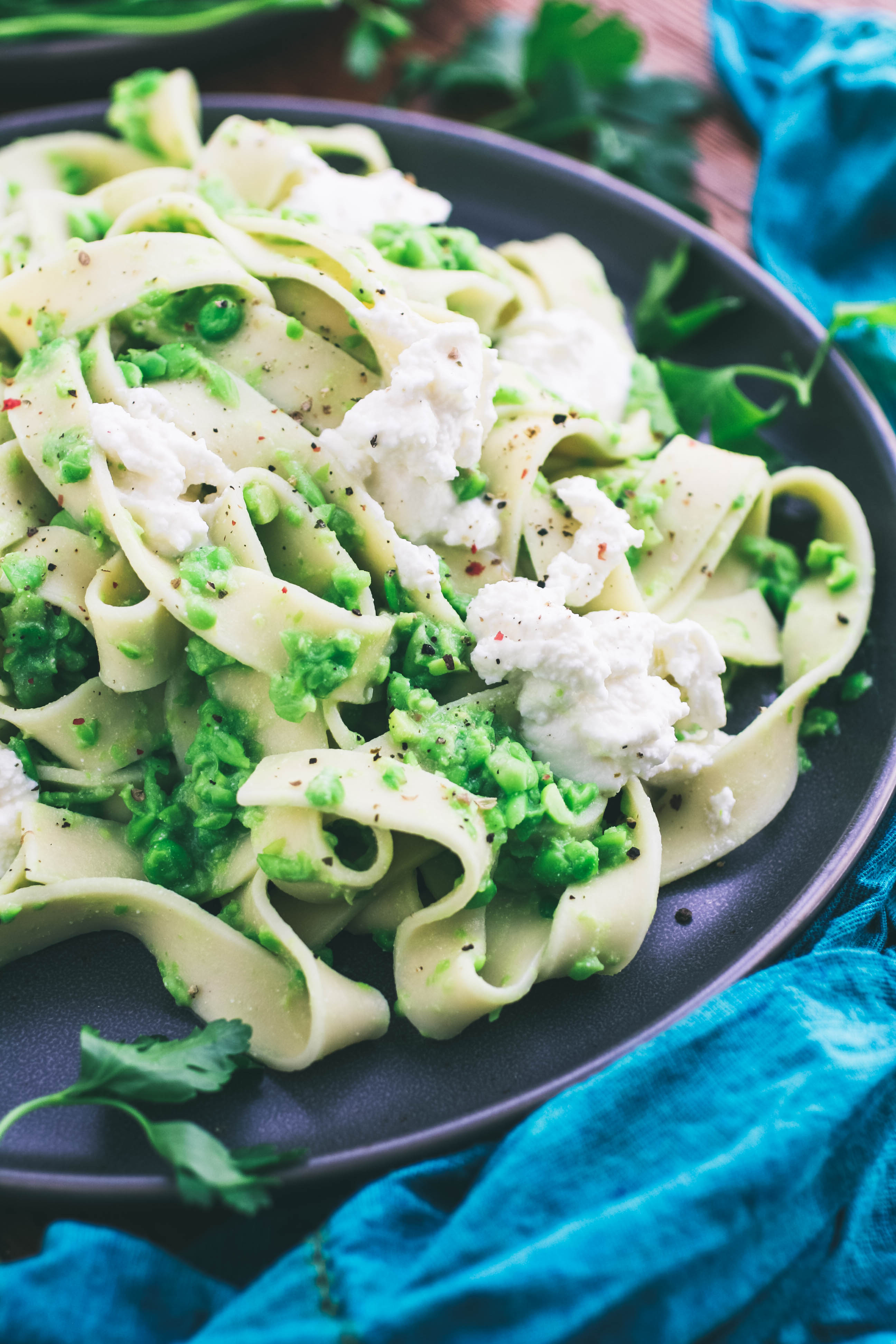 Pasta with Smashed Peas and Ricotta is an easy-to-make dish that is a delight! Pasta with Smashed Peas and Ricotta brings fresh flavor to your table.