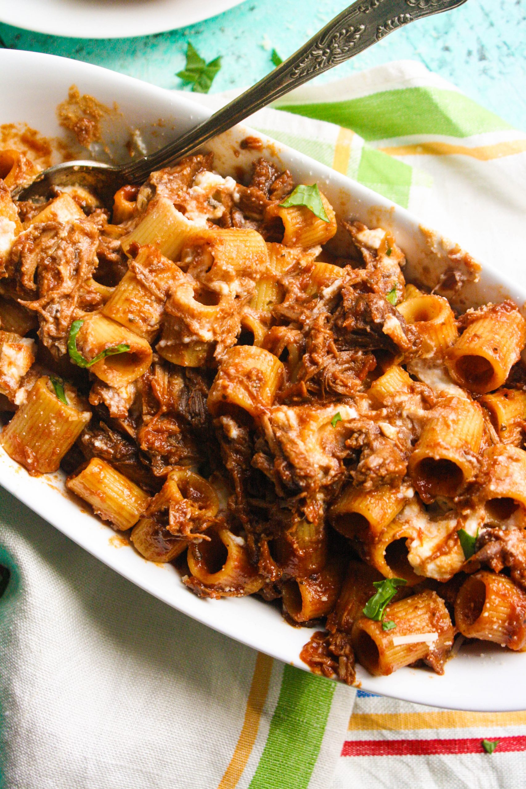 You'll love to dig into this Pasta with short ribs and ricotta dish!