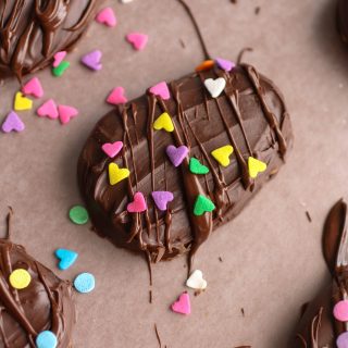 Peanut Butter-Toffee Chocolate Eggs are so easy to make! They're perfect for the season and taste like the real deal!