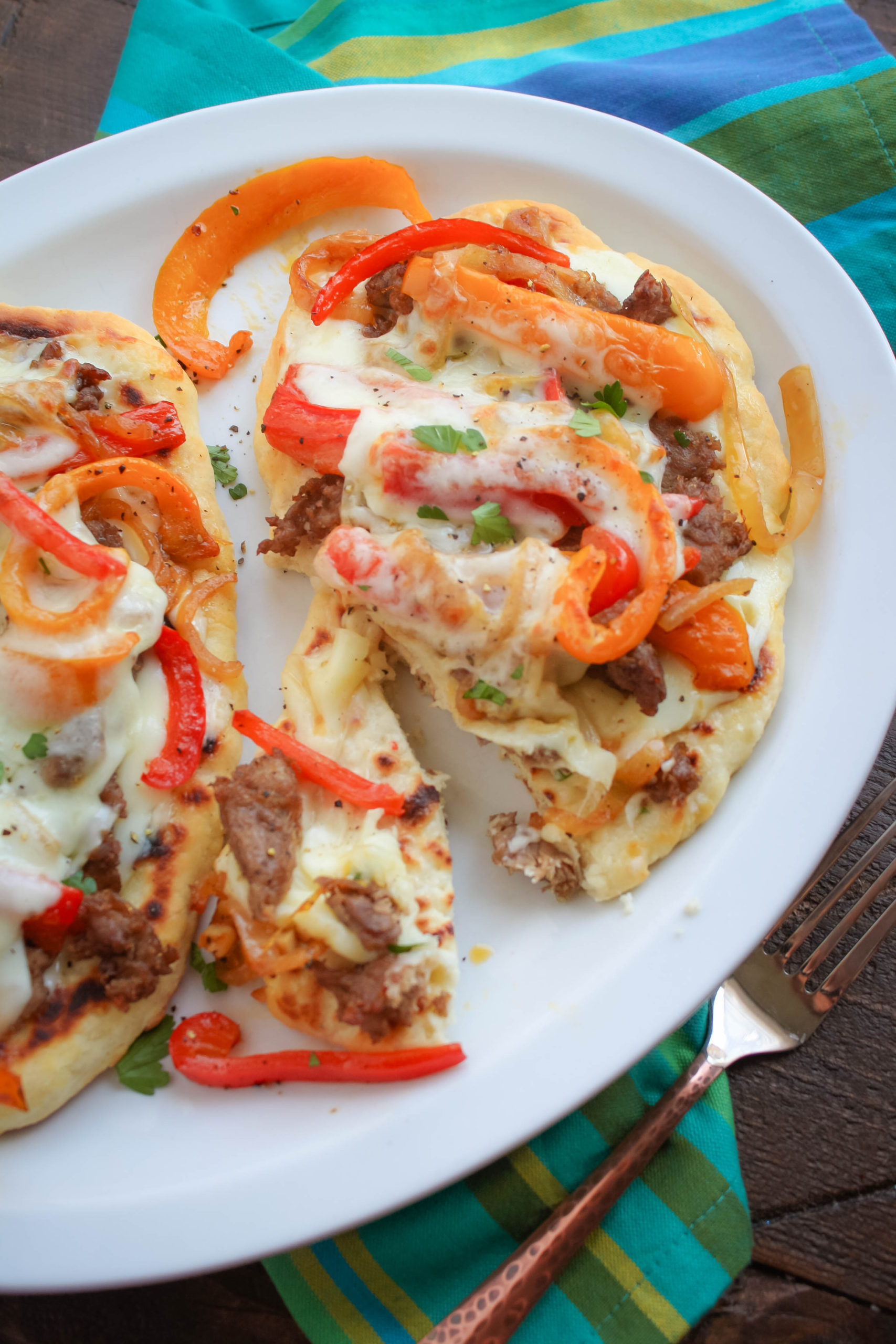 Easy Philly Cheesesteak Flatbreads are great for any meal.