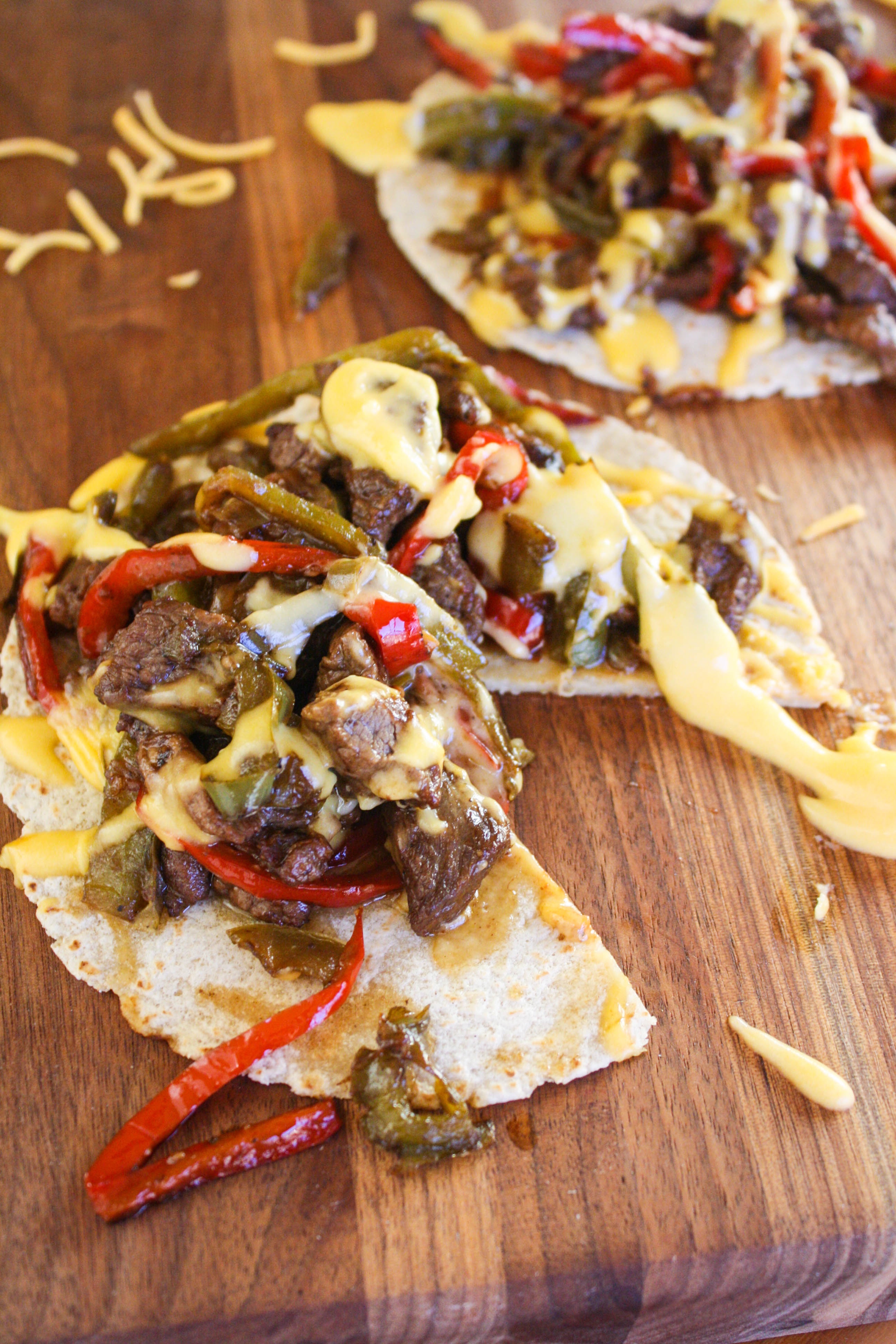 Philly Cheesesteak Tostadas make a tasty meal. You'll love these Philly Cheesesteak Tostadas for lunch or dinner.