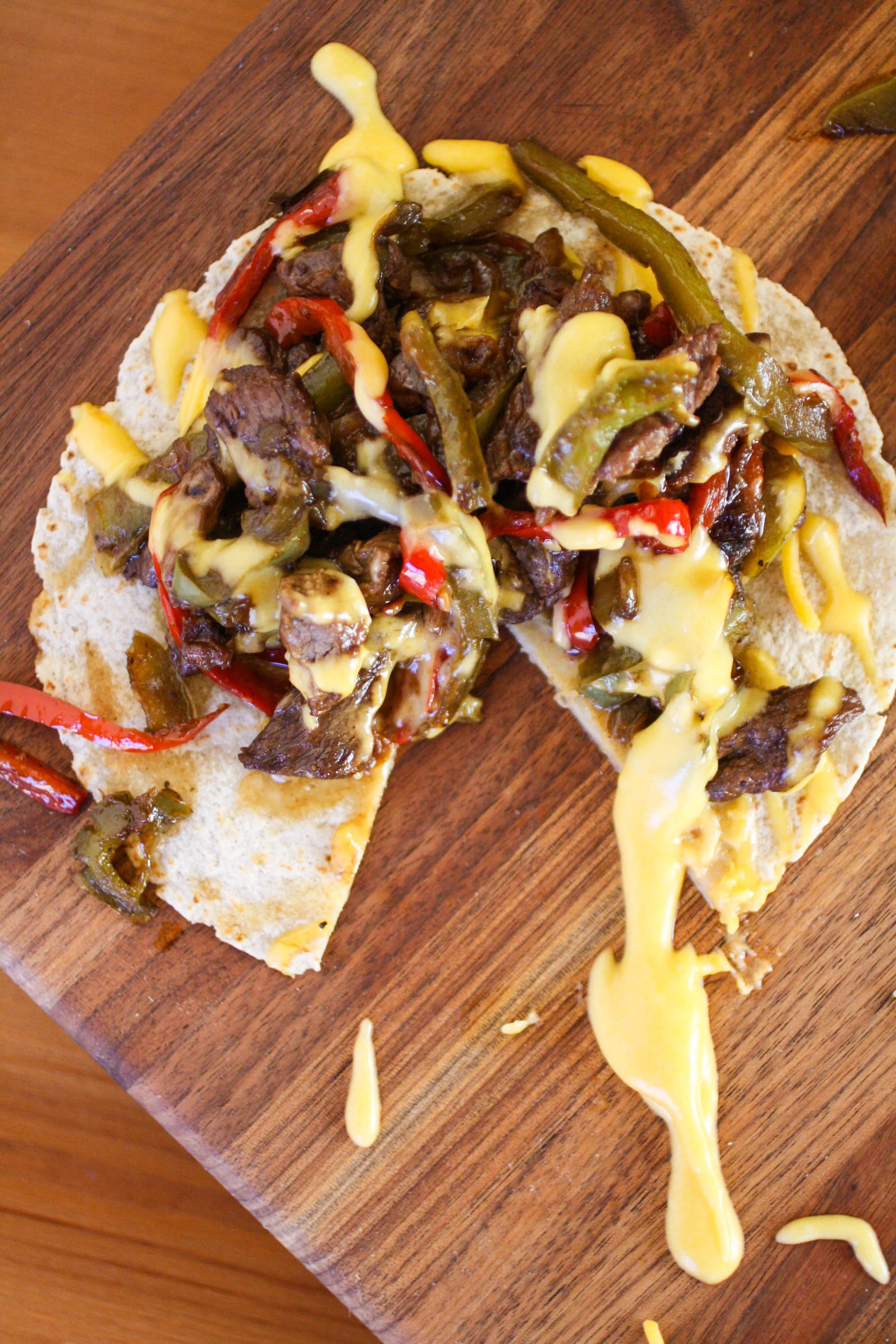 Philly Cheesesteak Tostadas are a delicious meal! You'll love these flavorful and filling Philly Cheesesteak Tostadas.