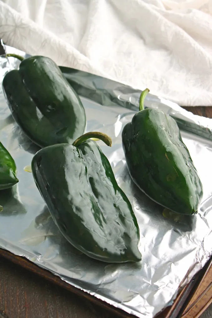These poblano peppers are just perfect for Black Bean and Rice Stuffed Poblano Peppers with Avocado Cream!