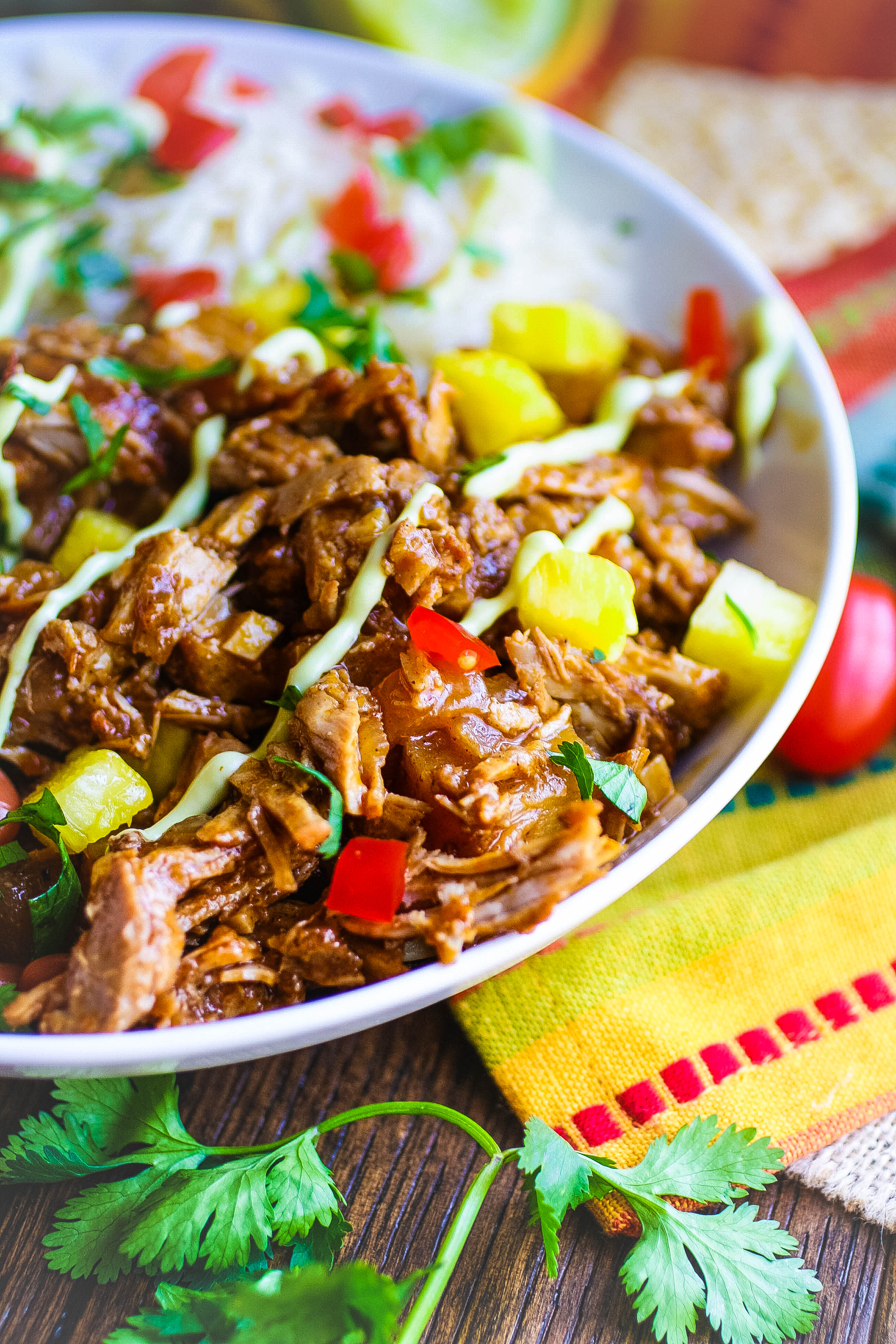 Pork al Pastor Bowls make mealtime fun and flavorful! Pork al Pastor Bowls are what you need for a great meal!