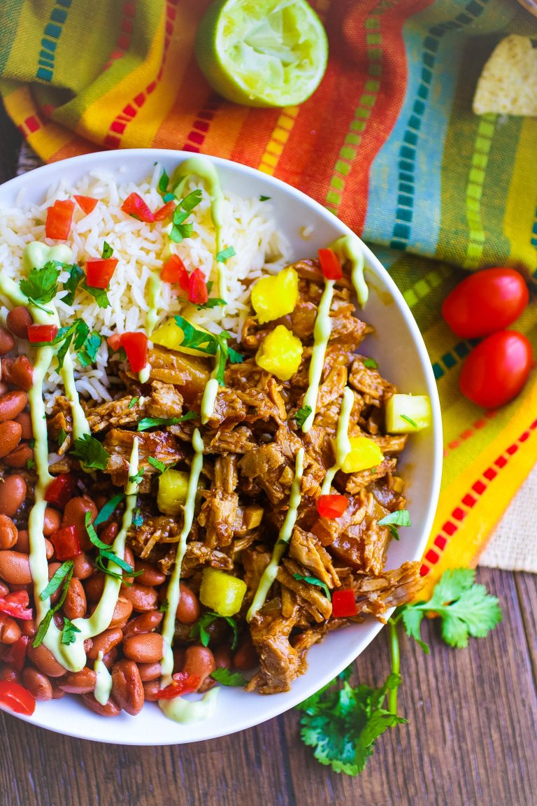 Pork al Pastor Bowls make a wonderful meal any night of the week