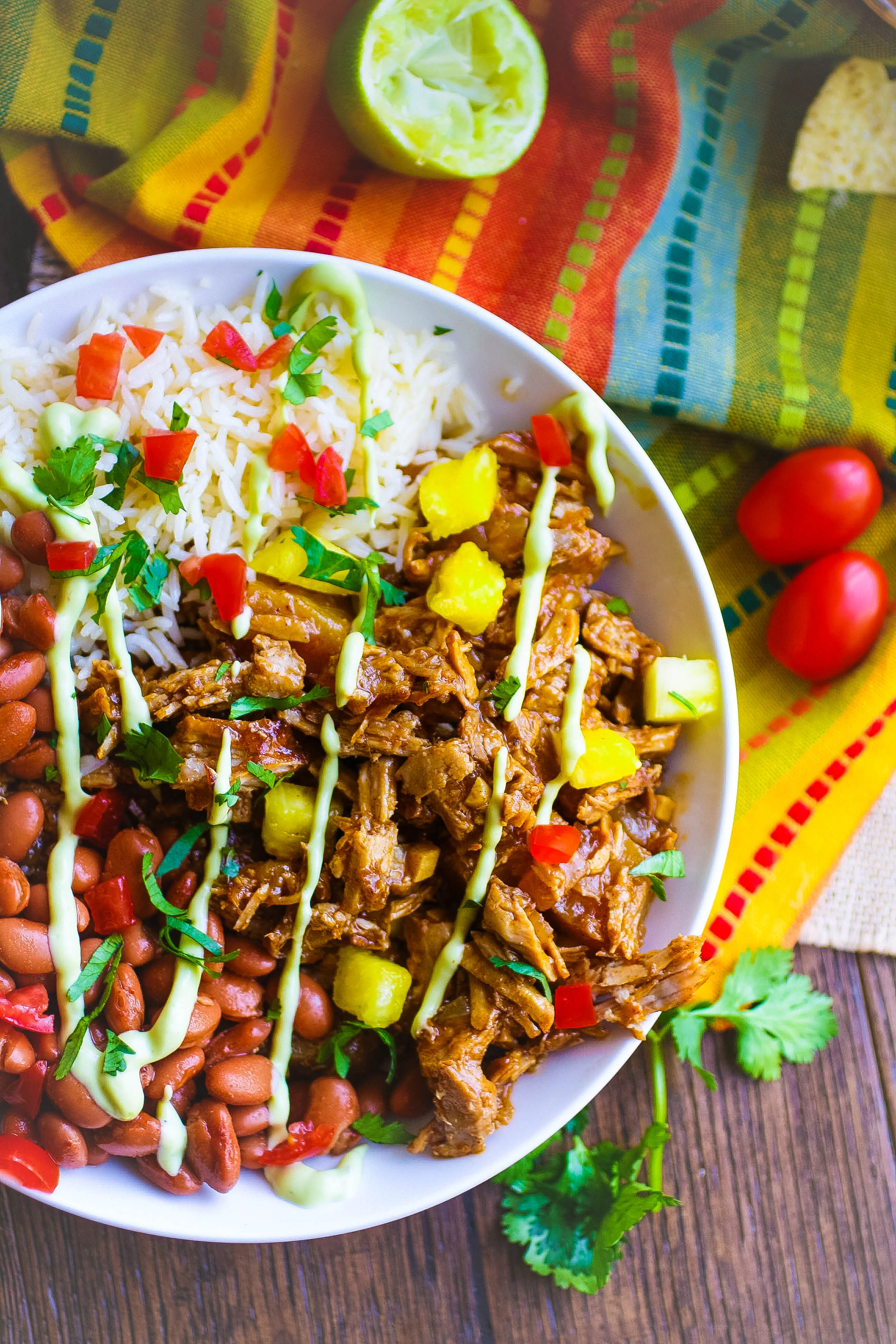 Pork al Pastor Bowls will soon be a favorite meal in your home! Pork al Pastor Bowls are fun to serve and a delight to eat!