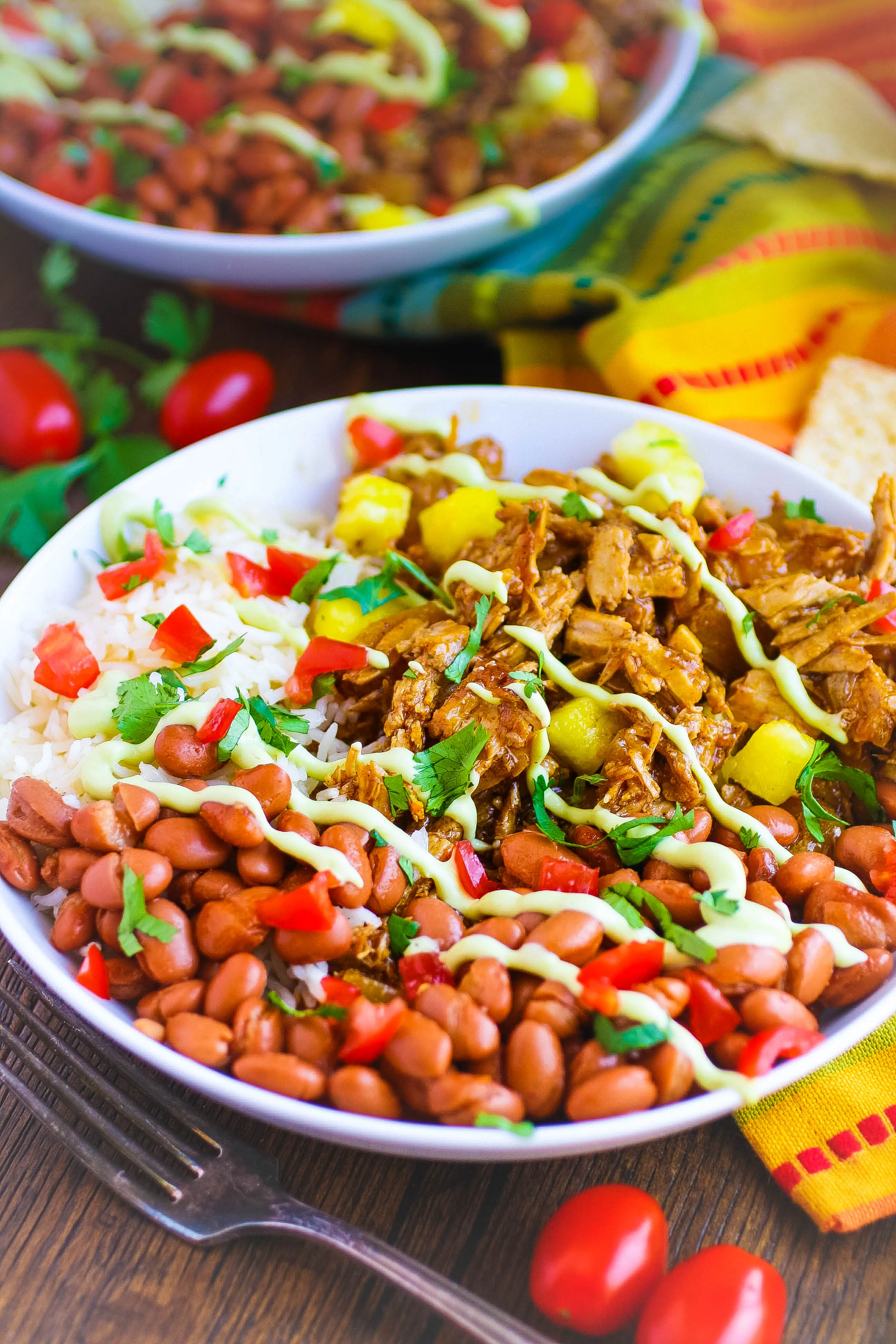 Pork al Pastor Bowls are colorful and flavorful for your next meal. Pork al Pastor Bowls make a fabulous main dish!