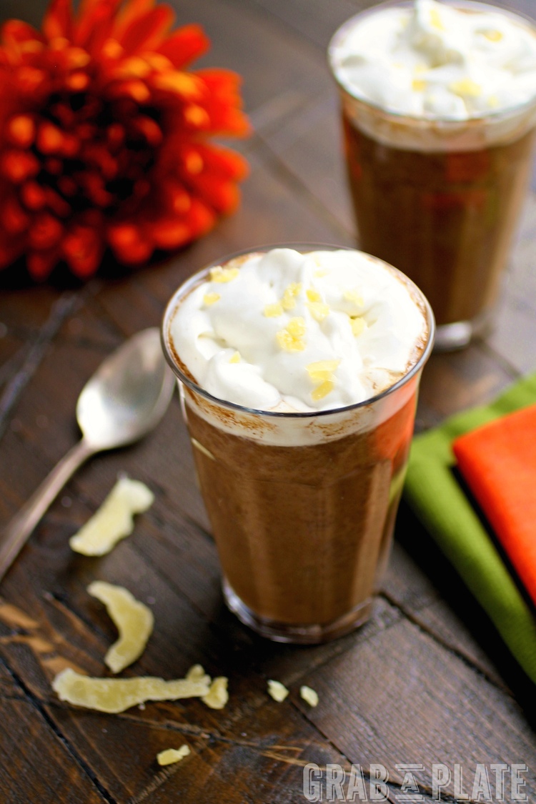Enjoy a delightful, seasonal hot drink with Pumpkin Mochas with Ginger Whipped Topping. Real pumpkin, chocolate, and ginger bring all the goodness together!