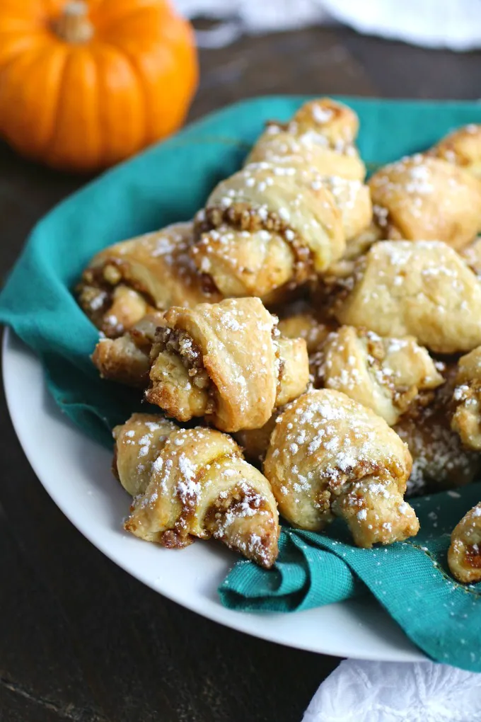 A batch of Pumpkin and Walnut Rugelach Cookies is something special!