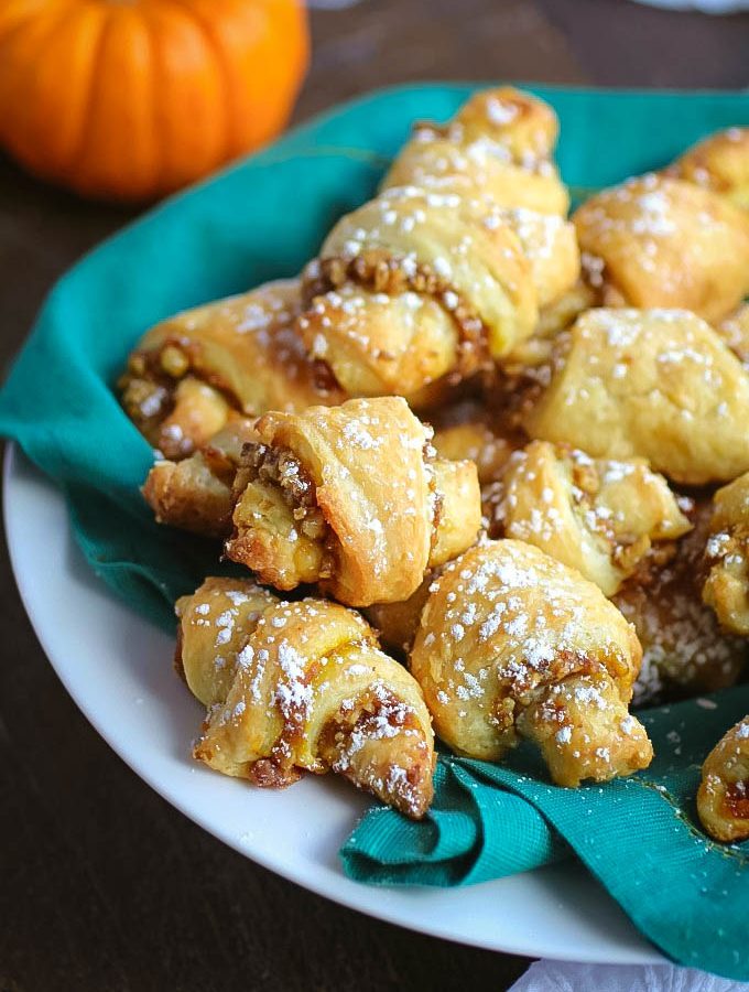 Pumpkin and Walnut Rugelach Cookies are a fab cookie for any celebration! You'll love Pumpkin and Walnut Rugelach Cookies.