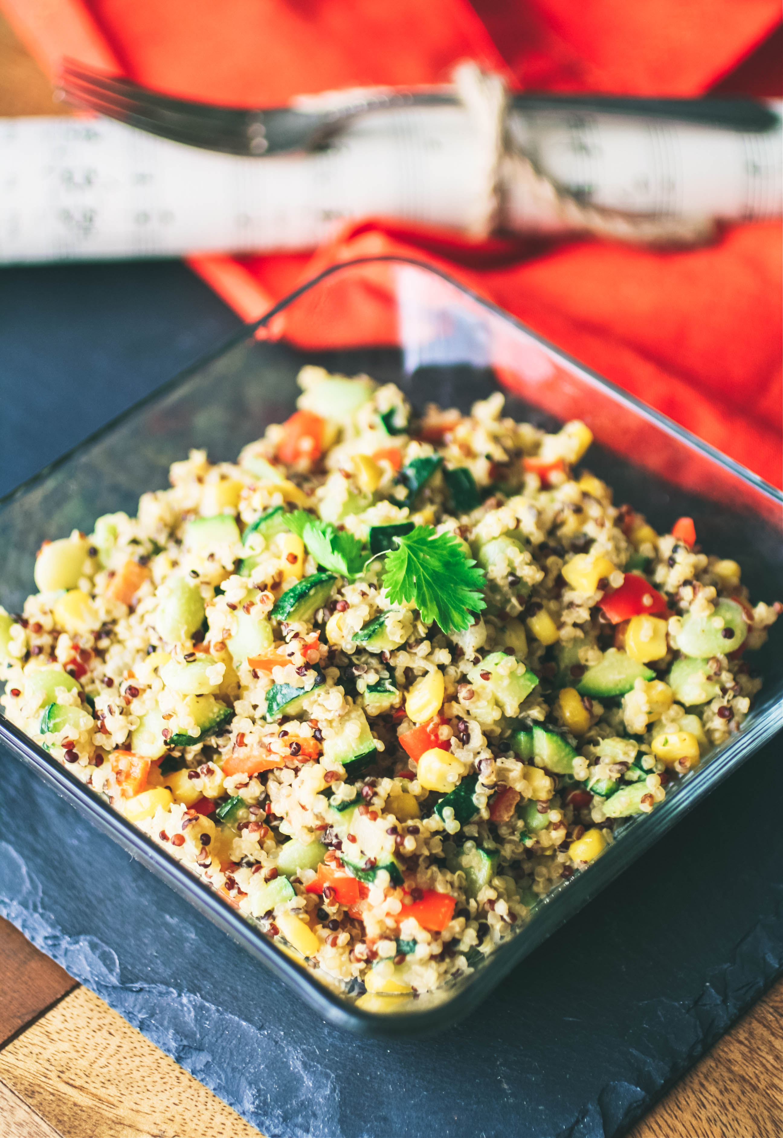 Quinoa Succotash with Spiced Tahini Dressing is a treat for the senses! Quinoa Succotash with Spiced Tahini Dressing makes an amazingly wonderful side dish.