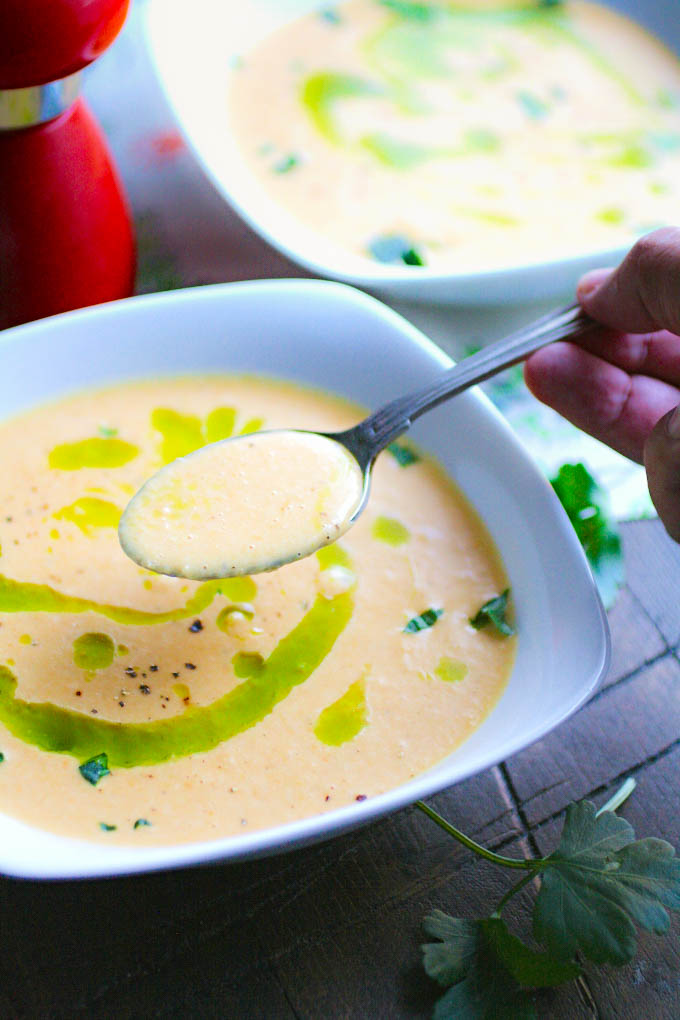 Roasted Butternut Squash & Fennel Soup with Parsley Oil is a lovely soup for any meal. You'll love this Roasted Butternut Squash & Fennel Soup with Parsley Oil.