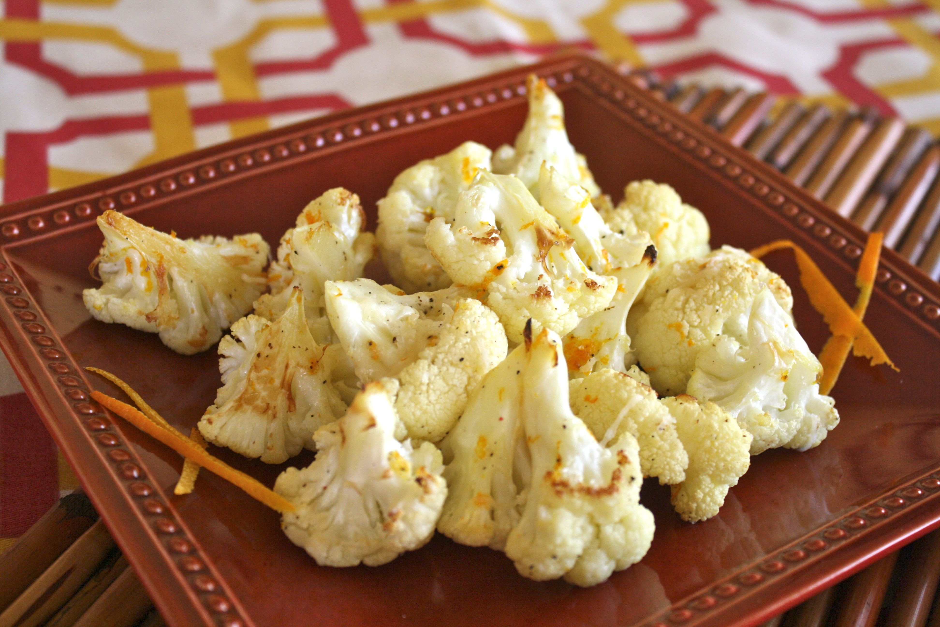 Roasted Cauliflower with Orange Zest
