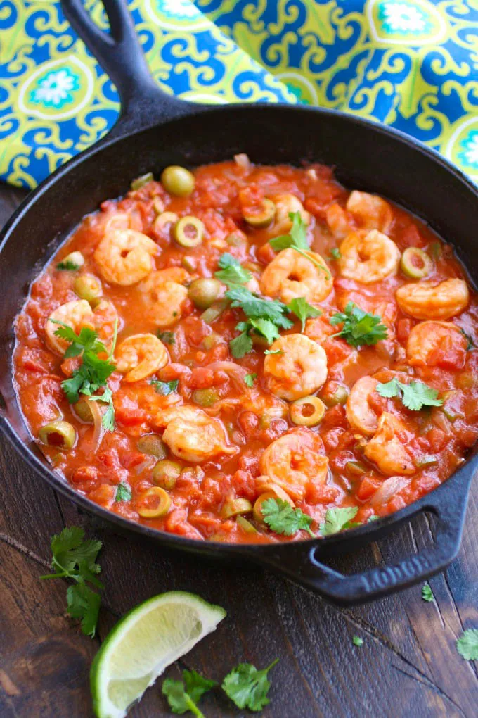 Shrimp Veracruz is filled with color and flavor! It's so easy to make!