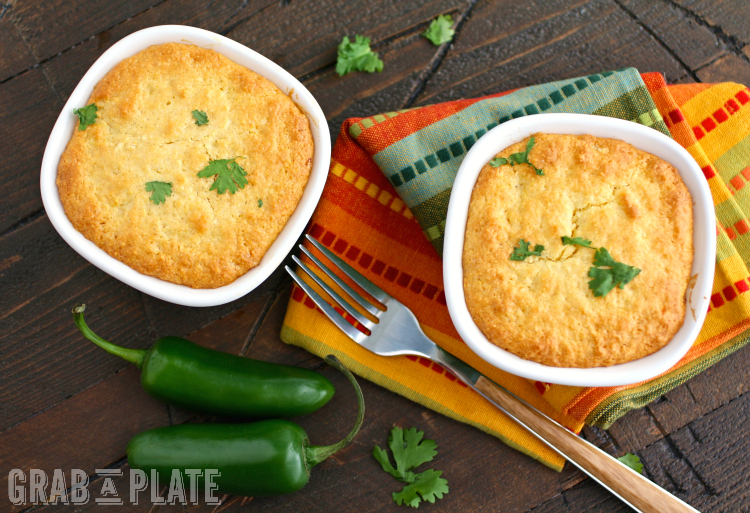 Mini Turkey Cornbread Pot Pies are perfect for lunch or as a light dinner!
