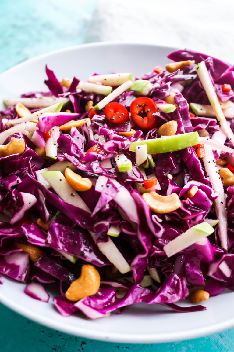 Simple Cabbage Salad with Poppyseed Dressing
