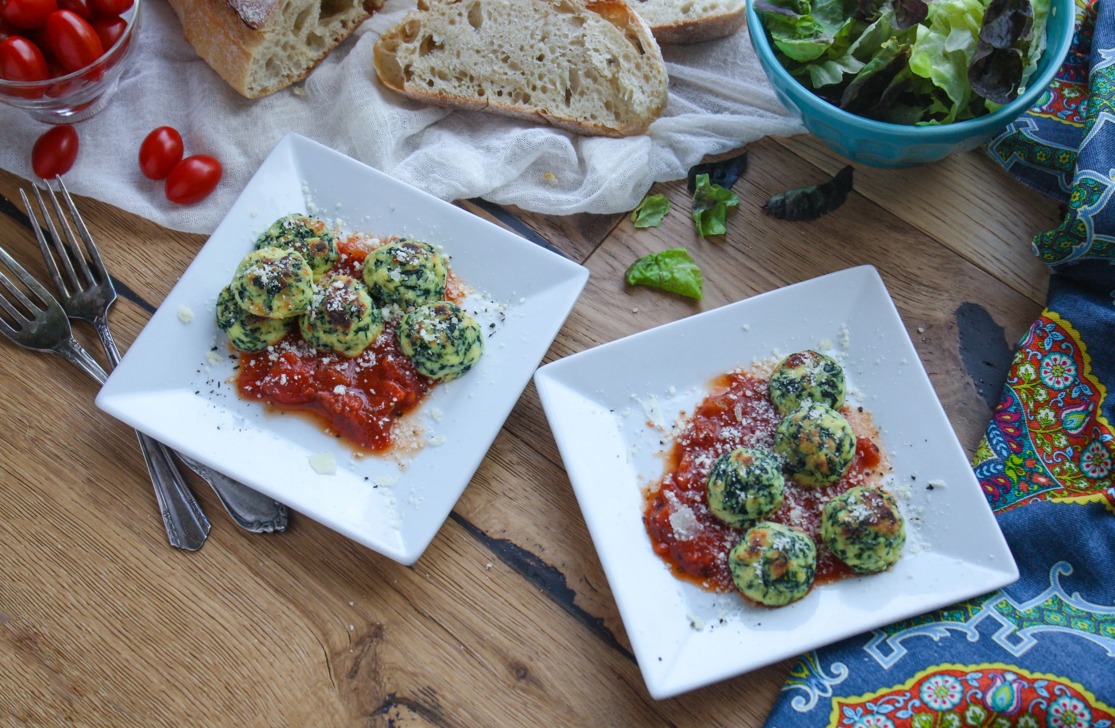 Simple Spinach and Ricotta Gnocchi are such a delicious dish. You could serve them as your main dish, or as an appetizer. They're so easy to make, too!