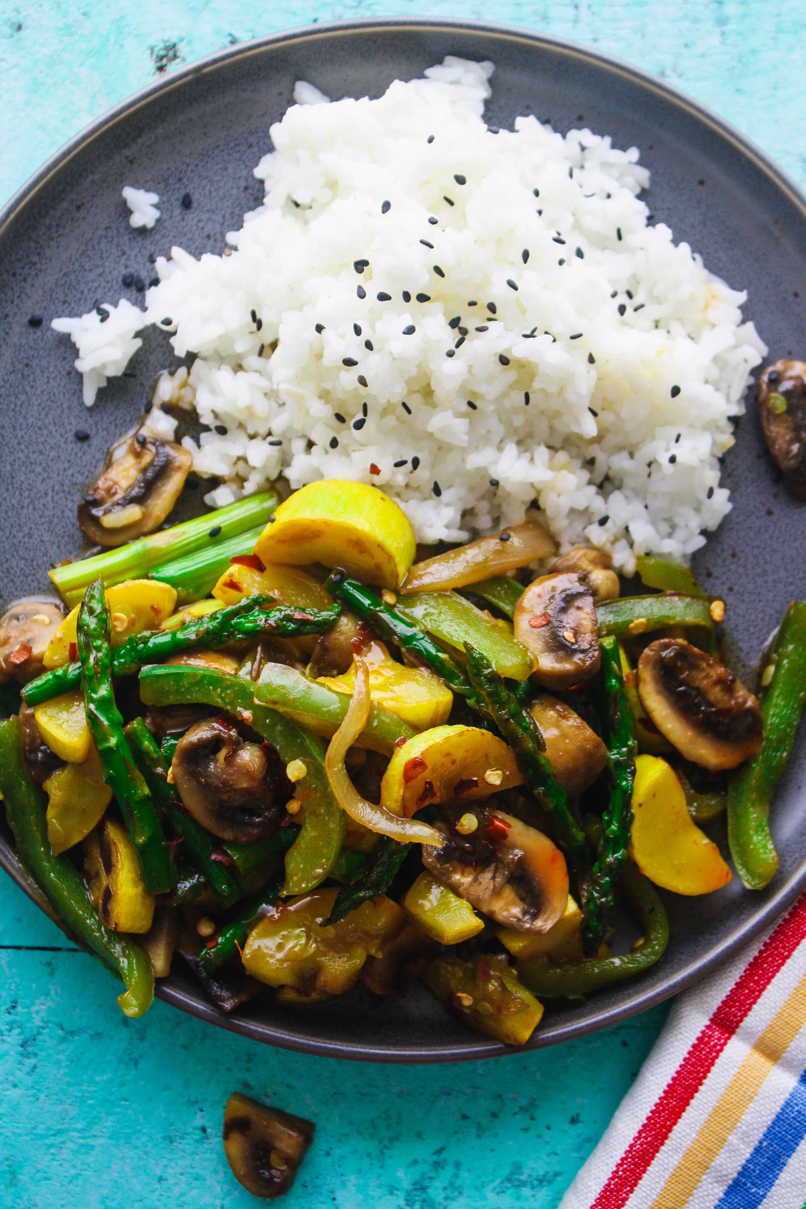 Simple Sweet & Spicy Vegetable Stir Fry is a dish to reach for any night of the week. Simple Sweet & Spicy Vegetable Stir Fry is easy to make, and it tastes amazing!