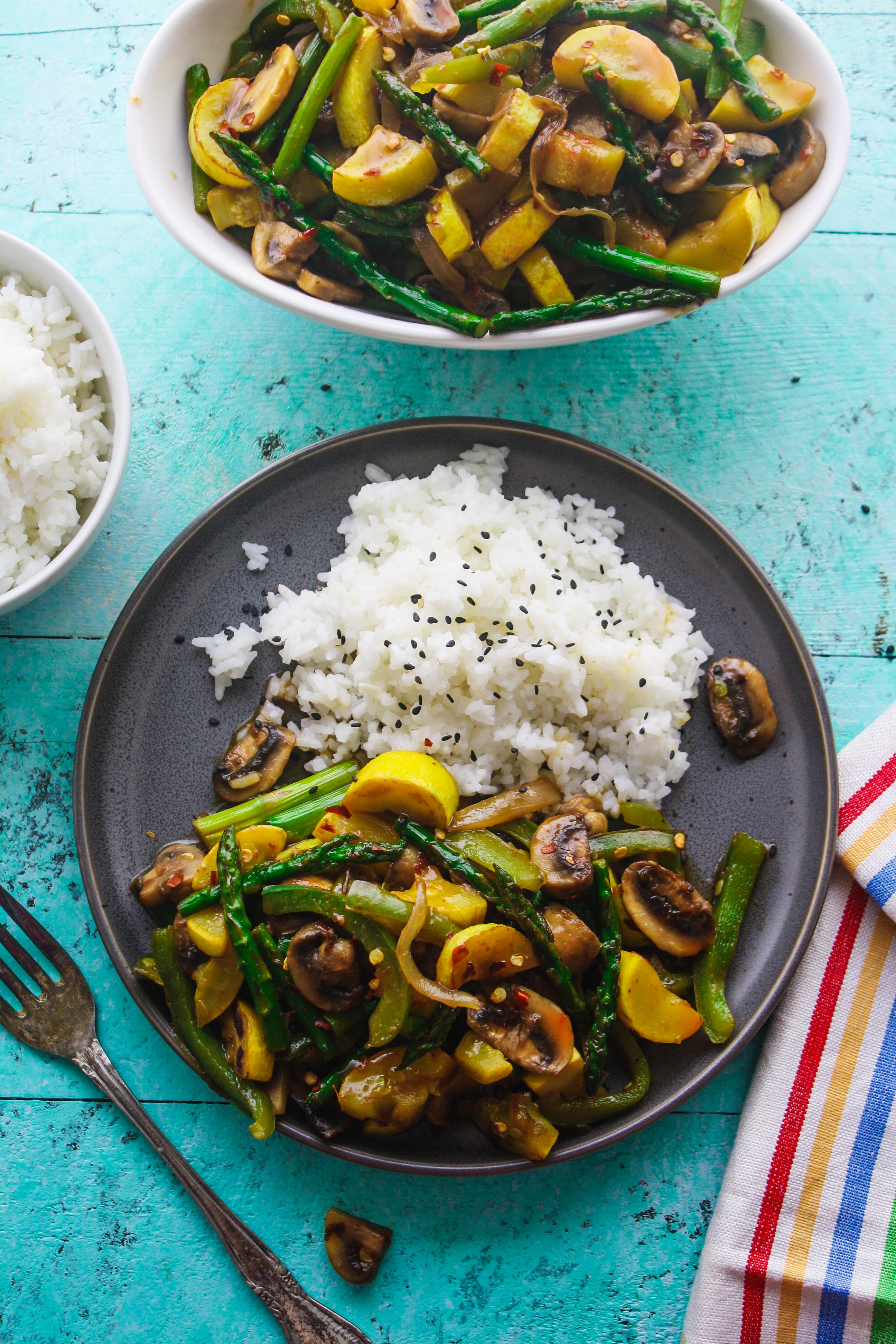Simple Sweet & Spicy Vegetable Stir Fry is an easy-to-make dish you'll love! Simple Sweet & Spicy Vegetable Stir Fry makes a fabulous meal any night. 