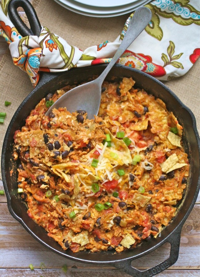 Sweet Potato and Black Bean Migas