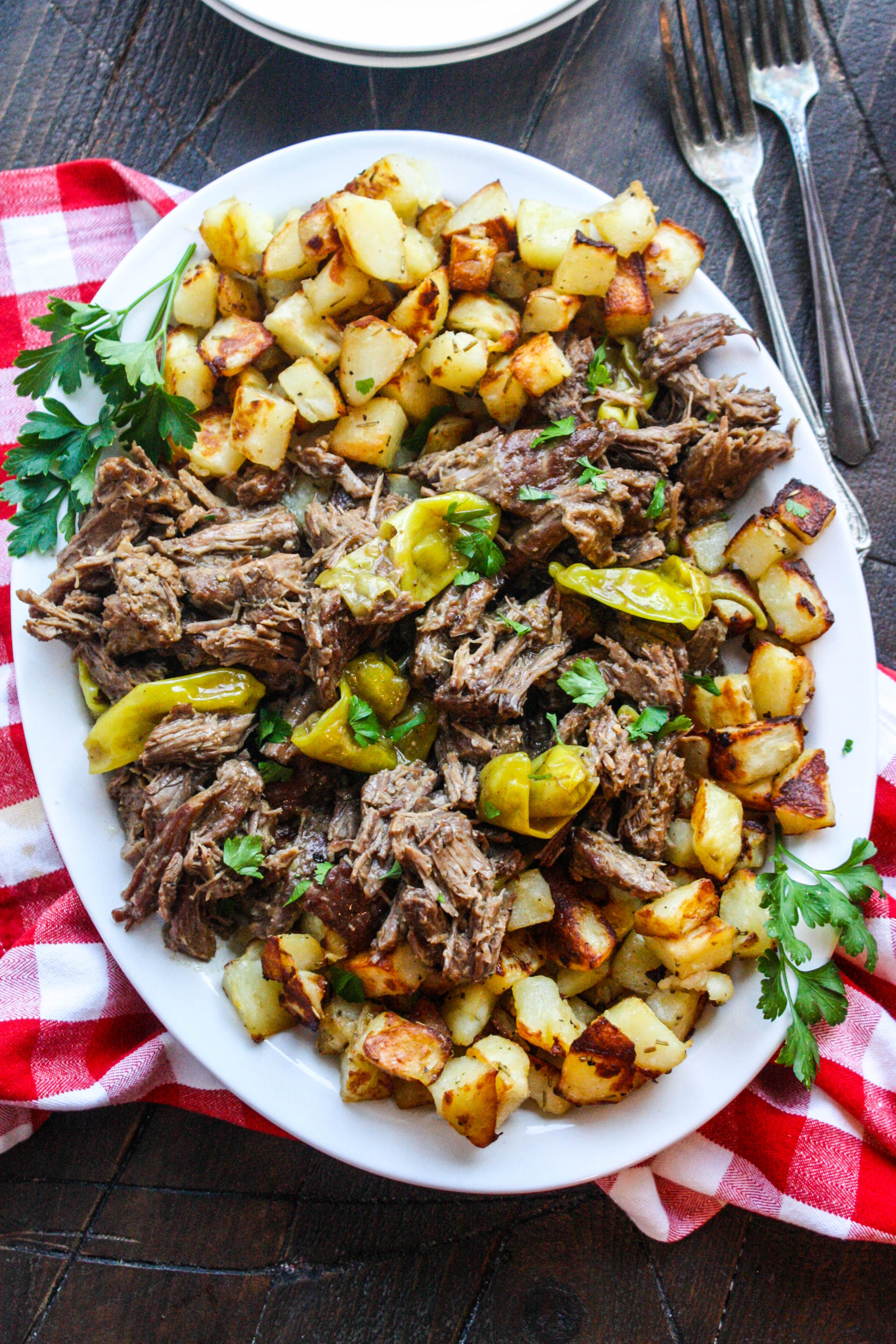 You'll love this Slow Cooker Mississippi Pot Roast for all its wonderful flavors!