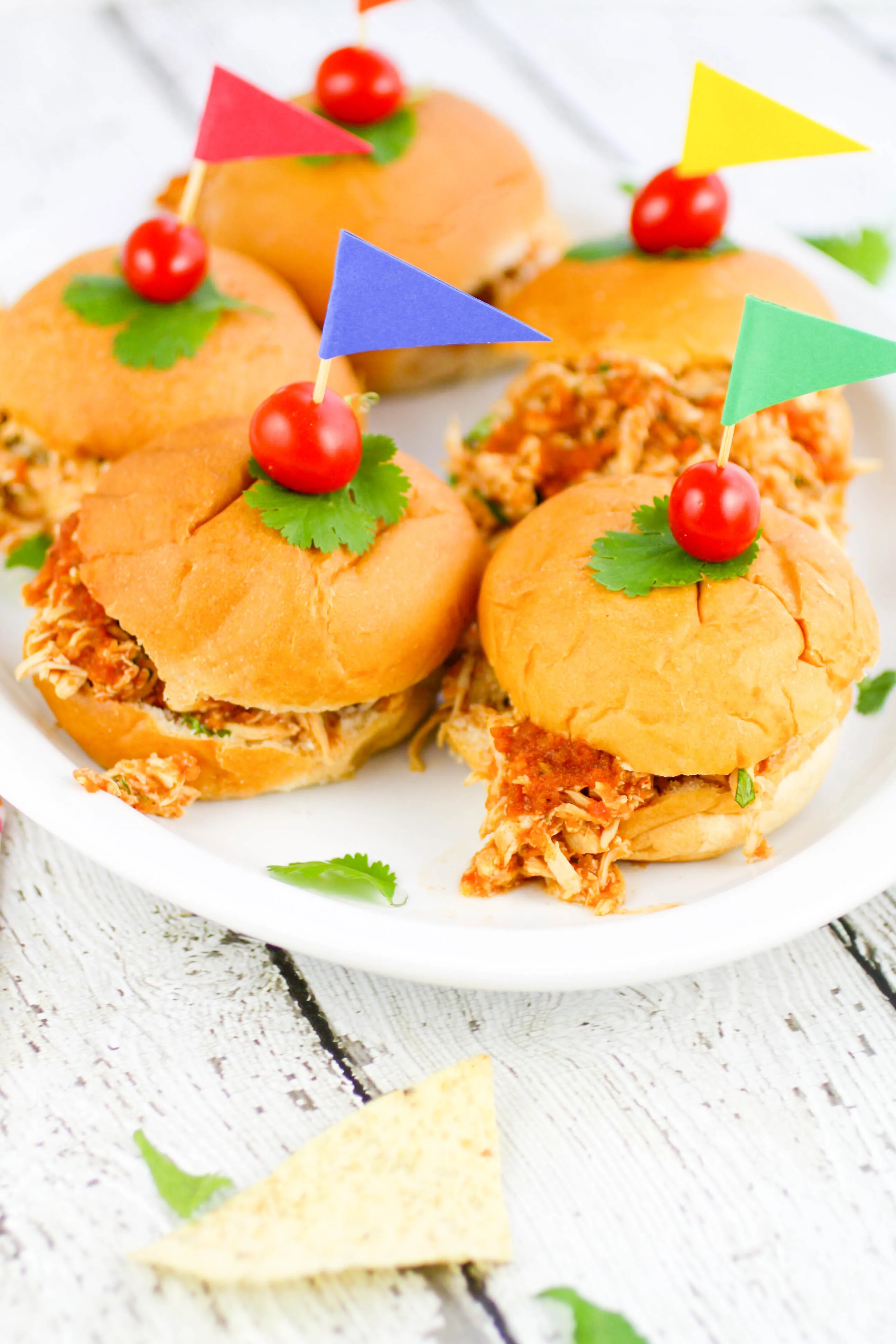 Slow Cooker Southwestern Pulled Chicken Sandwiches are tasty and so easy to make. Slow Cooker Southwestern Pulled Chicken Sandwiches are ideal for feeding a crowd, and tasty, too!