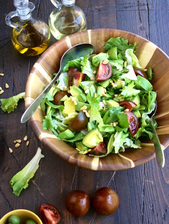 This Simple Summer Escarole Salad is wonderful when the warm weather hits!