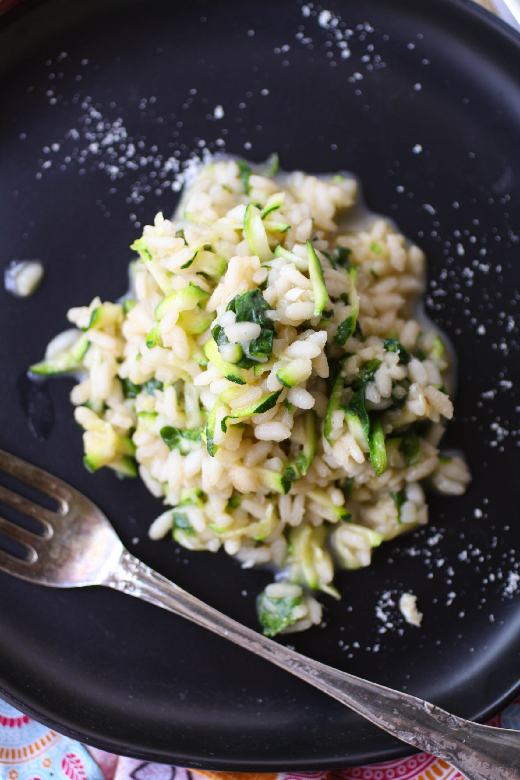 You'll love this amazing Summer Zucchini Risotto dish that's creamy and filling!