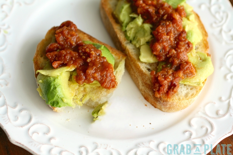 There's no denying how delightful Tomato-Bacon Jam with Avocado Toast is for any meal!