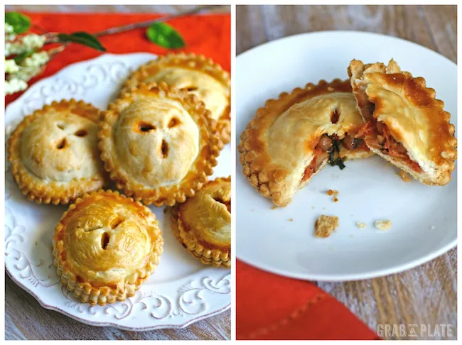 Serve Black-eyed Peas, Spinach, and Creamy Tomato Hand Pies