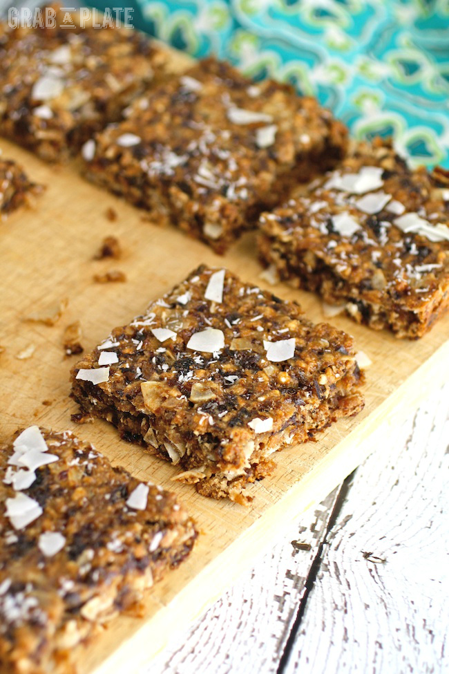 Full of flavor and healthy ingredients, Chewy Coconut and Dried Fruit Bars make a great snack or dessert
